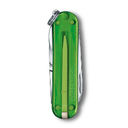 Нож-брелок VICTORINOX Classic SD Colors "Green Tea", 58 мм, 7 функций, полупрозрачный зелёный для нанесения логотипа