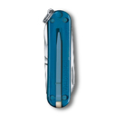 Нож-брелок VICTORINOX Classic SD Colors "Sky High", 58 мм, 7 функций, полупрозрачный синий для нанесения логотипа