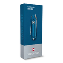 Нож-брелок VICTORINOX Classic SD Colors "Sky High", 58 мм, 7 функций, полупрозрачный синий для нанесения логотипа