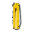 Нож-брелок VICTORINOX Classic SD Colors "Tuscan Sun", 58 мм, 7 функций, полупрозрачный жёлтый для нанесения логотипа
