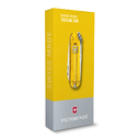 Нож-брелок VICTORINOX Classic SD Colors "Tuscan Sun", 58 мм, 7 функций, полупрозрачный жёлтый для нанесения логотипа