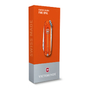 Нож-брелок VICTORINOX Classic SD Colors "Fire Opal", 58 мм, 7 функций, полупрозрачный оранжевый для нанесения логотипа