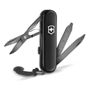 Нож-брелок VICTORINOX Signature Lite Onyx Black, 58 мм, 8 функций, чёрный для нанесения логотипа