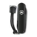 Нож-брелок VICTORINOX Signature Lite Onyx Black, 58 мм, 8 функций, чёрный для нанесения логотипа