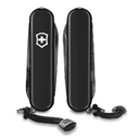 Нож-брелок VICTORINOX Signature Lite Onyx Black, 58 мм, 8 функций, чёрный для нанесения логотипа