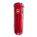 Нож-брелок VICTORINOX NailClip 580, 65 мм, 8 функций, полупрозрачный красный для нанесения логотипа