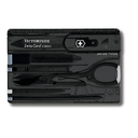 Швейцарская карточка VICTORINOX SwissCard Classic, 10 функций, полупрозрачная чёрная для нанесения логотипа