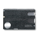 Швейцарская карточка VICTORINOX SwissCard Nailcare, 13 функций, полупрозрачная чёрная для нанесения логотипа