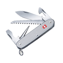 Нож перочинный VICTORINOX Farmer X Alox, 93 мм, 10 функций, алюминиевая рукоять, серебристый для нанесения логотипа