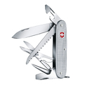 Нож перочинный VICTORINOX Farmer X Alox, 93 мм, 10 функций, алюминиевая рукоять, серебристый для нанесения логотипа