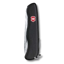 Нож перочинный VICTORINOX Picknicker, 111 мм, 11 функций, с фиксатором лезвия, чёрный для нанесения логотипа