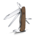 Нож перочинный VICTORINOX Forester, 111 мм, 10 функций, с фиксатором лезвия, деревянная рукоять для нанесения логотипа