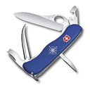 Нож перочинный VICTORINOX Skipper Pro, 111 мм, 12 функций, с фиксатором лезвия, со шнурком, синий для нанесения логотипа