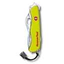Нож перочинный VICTORINOX Rescue Tool, 111 мм, 14 функций, серейторное лезвие с петлёй, жёлтый для нанесения логотипа