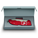 Нож охотника VICTORINOX Evoke Alox 130 мм, 5 функций, с фиксатором лезвия, красный для нанесения логотипа