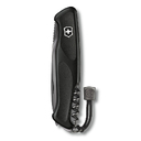 Нож перочинный VICTORINOX RangerGrip 55 Onyx Black, 130 мм, 12 функций, с фиксатором лезвия, чёрный для нанесения логотипа
