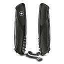 Нож перочинный VICTORINOX RangerGrip 55 Onyx Black, 130 мм, 12 функций, с фиксатором лезвия, чёрный для нанесения логотипа