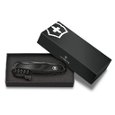 Нож перочинный VICTORINOX RangerGrip 55 Onyx Black, 130 мм, 12 функций, с фиксатором лезвия, чёрный для нанесения логотипа