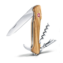 Нож перочинный VICTORINOX Wine Master, 130 мм, 6 функций, с фиксатором, рукоять из оливкового дерева для нанесения логотипа