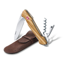 Нож перочинный VICTORINOX Wine Master, 130 мм, 6 функций, с фиксатором, рукоять из оливкового дерева для нанесения логотипа