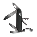 Нож перочинный VICTORINOX Spartan Onyx Black, 91 мм, 12 функций, чёрный, со шнурком в комплекте для нанесения логотипа