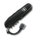 Нож перочинный VICTORINOX Spartan Onyx Black, 91 мм, 12 функций, чёрный, со шнурком в комплекте для нанесения логотипа