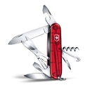 Нож перочинный VICTORINOX Climber, 91 мм, 14 функций, полупрозрачный красный для нанесения логотипа