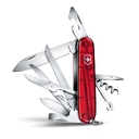 Нож перочинный VICTORINOX Huntsman, 91 мм, 15 функций, полупрозрачный красный для нанесения логотипа