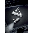 Нож перочинный VICTORINOX Huntsman, 91 мм, 15 функций, полупрозрачный серебристый для нанесения логотипа