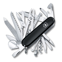 Нож перочинный VICTORINOX Swiss Champ, 91 мм, 33 функции, чёрный для нанесения логотипа