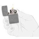 Зажигалка ZIPPO классическая с античным серебристым покрытием | Classic Antique Silver Plate, латунь/сталь, серебристая, матовая, 38x13x57 мм для нанесения логотипа