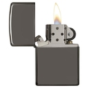 Зажигалка ZIPPO классическая с покрытием черный лед | Classic Black Ice®, латунь/сталь, чёрная, глянцевая, 38x13x57 мм для нанесения логотипа