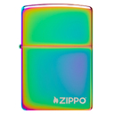 Зажигалка ZIPPO Логотип с разноцветным покрытием | Logo Multi Color, латунь/сталь, разноцветная, глянцевая, 38x13x57 мм для нанесения логотипа