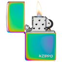 Зажигалка ZIPPO Логотип с разноцветным покрытием | Logo Multi Color, латунь/сталь, разноцветная, глянцевая, 38x13x57 мм для нанесения логотипа