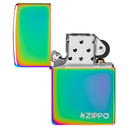 Зажигалка ZIPPO Логотип с разноцветным покрытием | Logo Multi Color, латунь/сталь, разноцветная, глянцевая, 38x13x57 мм для нанесения логотипа