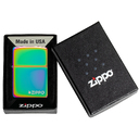 Зажигалка ZIPPO Логотип с разноцветным покрытием | Logo Multi Color, латунь/сталь, разноцветная, глянцевая, 38x13x57 мм для нанесения логотипа