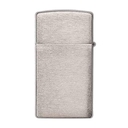Зажигалка ZIPPO узкая с покрытием матовый хром | Slim® Brushed Chrome, латунь/сталь, серебристая, матовая, 29x10x60 мм для нанесения логотипа