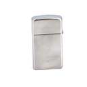 Зажигалка ZIPPO узкая с покрытием сатинированный хром | Slim® Satin Chrome, латунь/сталь, серебристая, матовая, 29x10x60 мм для нанесения логотипа