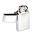 Зажигалка ZIPPO узкая с покрытием сатинированный хром | Slim® Satin Chrome, латунь/сталь, серебристая, матовая, 29x10x60 мм для нанесения логотипа