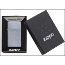 Зажигалка ZIPPO узкая с покрытием поцарапанный хром | Slim® Street Chrome, латунь/сталь, серебристая, матовая, 29x10x60 мм для нанесения логотипа