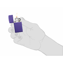 Зажигалка ZIPPO узкая с фиолетовым матовым покрытием | Slim® Purple Matte, латунь/сталь, фиолетовая, матовая, 29x10x60 мм для нанесения логотипа
