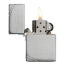 Зажигалка ZIPPO Реплика 1935 года с покрытием матовый хром | 1935 Replica™ Brushed Chrome, латунь/сталь, серебристая, 37x13x52 мм для нанесения логотипа