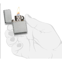 Зажигалка ZIPPO Реплика 1935 года с покрытием матовый хром | 1935 Replica™ Brushed Chrome, латунь/сталь, серебристая, 37x13x52 мм для нанесения логотипа