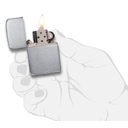 Зажигалка ZIPPO Реплика 1941 года с покрытием матовый хром | 1935 Replica™ Brushed Chrome, латунь/сталь, серебристая, 38x13x56 мм для нанесения логотипа