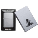 Зажигалка ZIPPO Реплика 1941 года с покрытием матовый хром | 1935 Replica™ Brushed Chrome, латунь/сталь, серебристая, 38x13x56 мм для нанесения логотипа