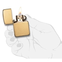 Зажигалка ZIPPO Реплика 1941 года с покрытием матовая латунь | 1941 Replica™ Brushed Brass, латунь/сталь, золотистая, 38x13x56 мм для нанесения логотипа