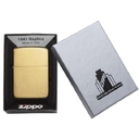 Зажигалка ZIPPO Реплика 1941 года с покрытием матовая латунь | 1941 Replica™ Brushed Brass, латунь/сталь, золотистая, 38x13x56 мм для нанесения логотипа