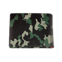 Портмоне ZIPPO, зелёно-чёрный камуфляж, натуральная кожа, 10,8×1,8×8,6 см для нанесения логотипа