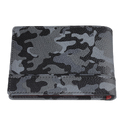 Портмоне ZIPPO, серо-чёрный камуфляж, натуральная кожа, 11,2×2×8,2 см для нанесения логотипа
