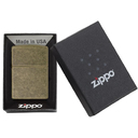 Зажигалка ZIPPO классическая с покрытием античная латунь | Classic Antique Brass, латунь/сталь, матовая, 38x13x57 мм для нанесения логотипа